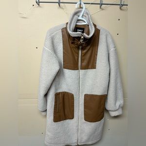 JACKET | Women’s Only long sherpa jacket size XS (fits up to a medium)